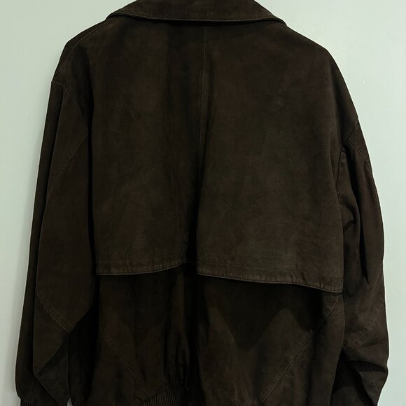 Lamarque Caden Oversized Suede Bomber Jacket XS/S - Chocolate Brown (SOLD OUT) - Picture 7 of 8